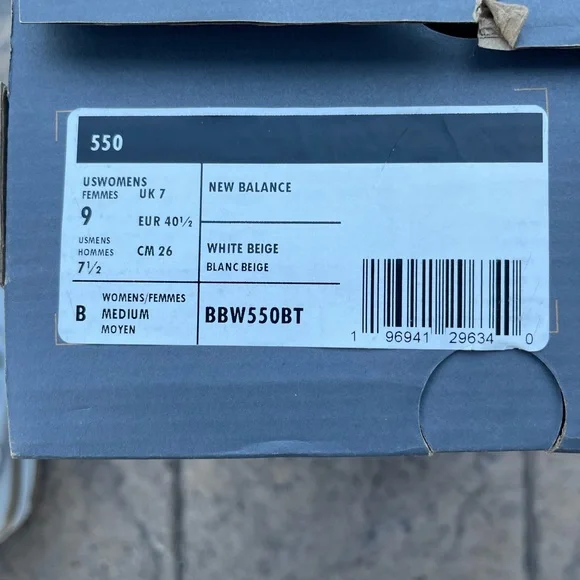 Size 9 Women’s - New Balance 550 ‘White Incense’ - Picture 4 of 4